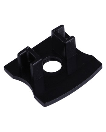 TAPA C/ AGUJ PERFIL ALU. NEGRO 2000*17.1*15,3mm